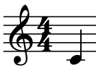 Screenshot of a C natural note