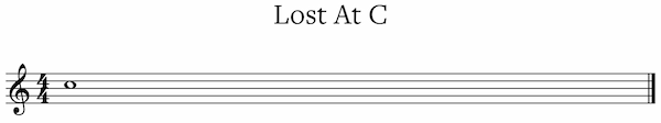 Screenshot of music with title